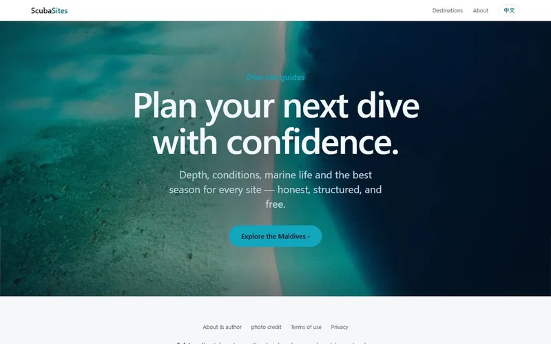 ScubaSites screenshot